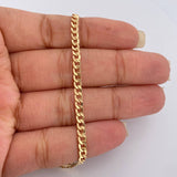 Pulso Cubano 2.8gr / 18.8cm / 3.17mm Oro Amarillo +1 18K %