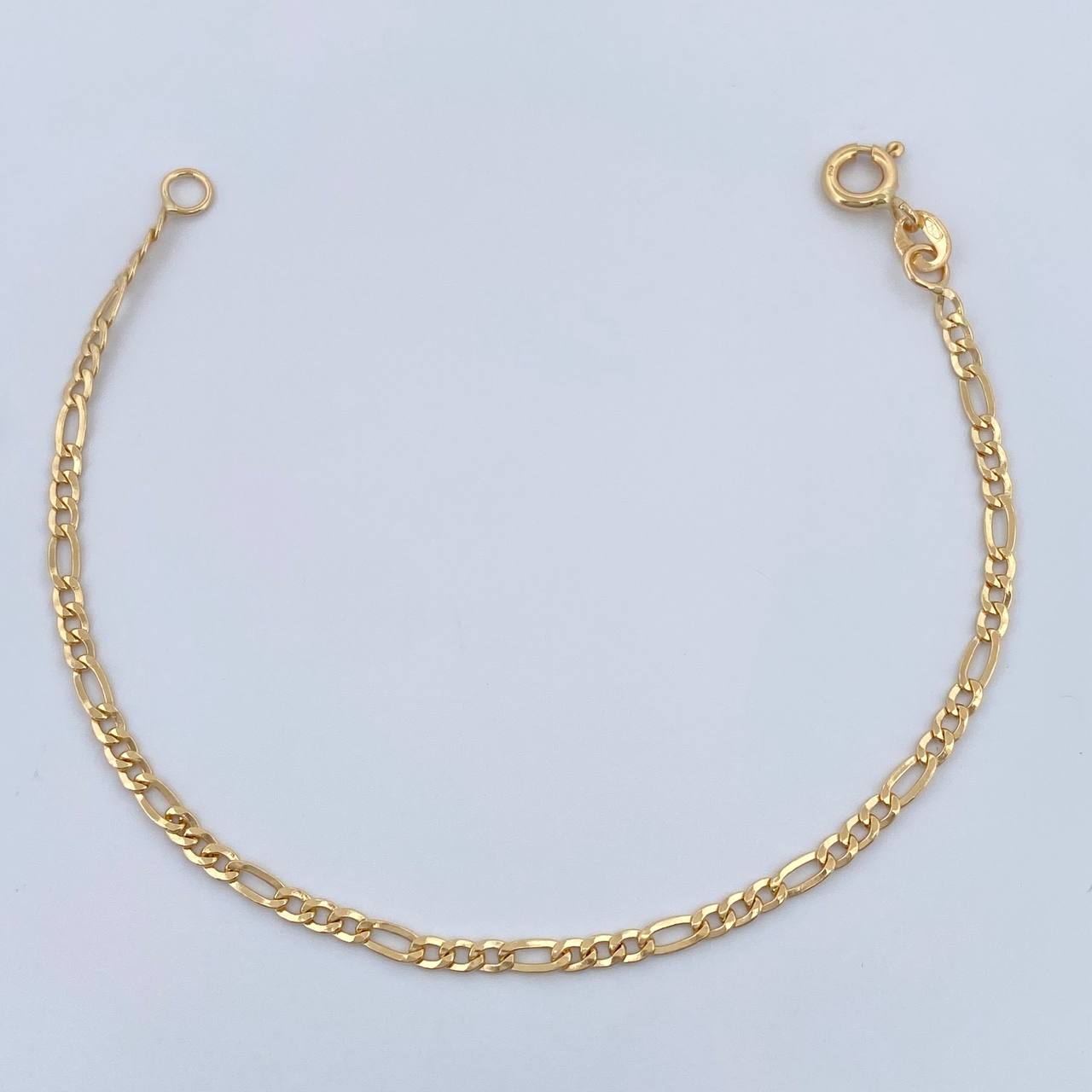 Pulso Figaro 1.4gr / 19cm / 2.33mm Oro Amarillo +1 18K %