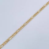 Pulso Figaro 1.4gr / 19cm / 2.33mm Oro Amarillo +1 18K %