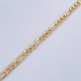 Tobillera Figaro 2.75gr / 25cm / 3.2mm Oro Amarillo +1 18K %