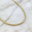 Cadena Militar Luna 30gr / 65cm / 4mm Bolas Diamantadas Luna Oro Amarillo Nac.Esp.