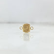 Herraje Letra F 0.35gr / 1.3cm / Marco Cuadrado Oro Amarillo