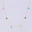 Cadena Aro Seguido Chispas Arcoiris 2.1g / 45cm / 1.3mm Oro Amarillo 18K