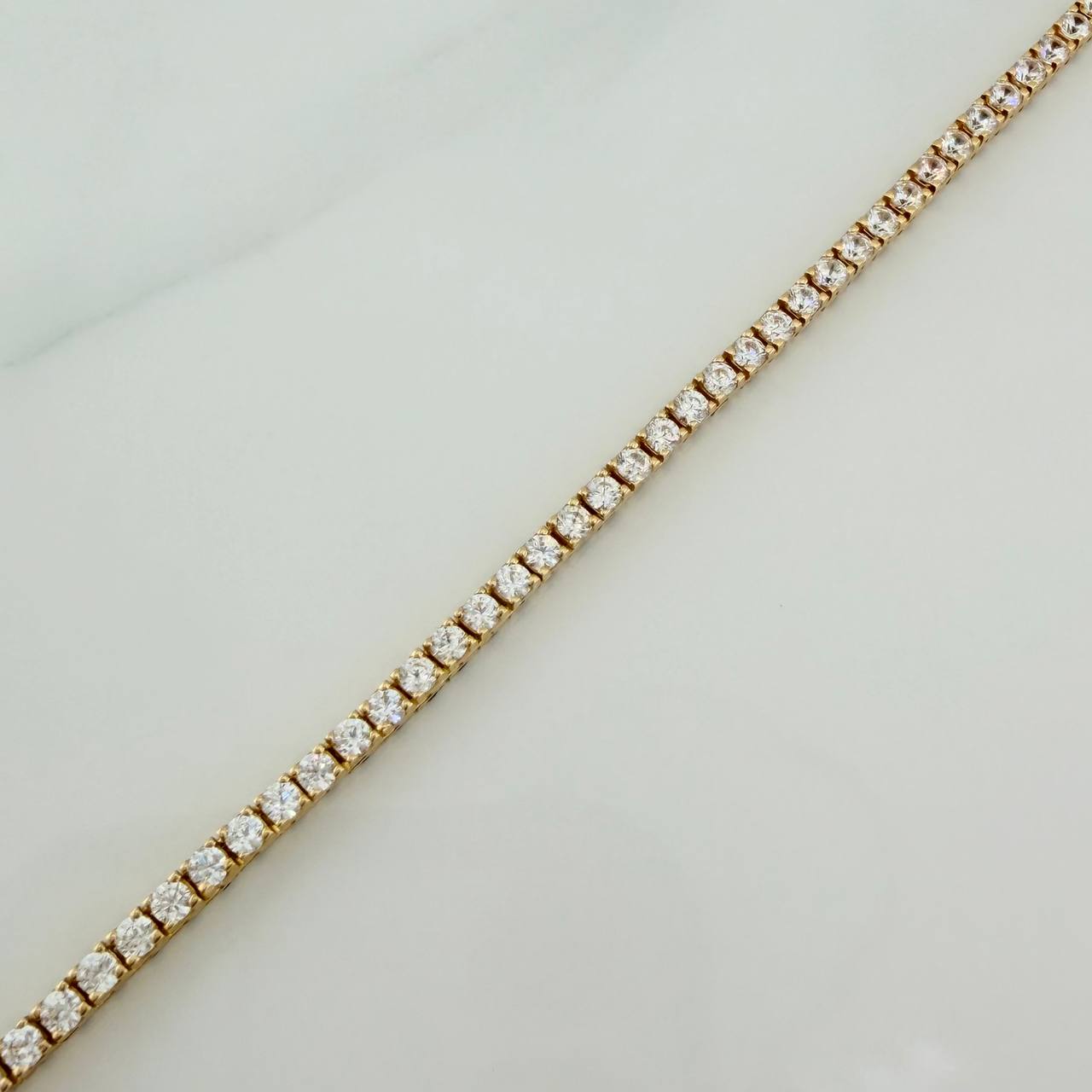 Pulso Tennis Doble Faz 7gr / 18cm / 2.53mm Oro Amarillo 18K