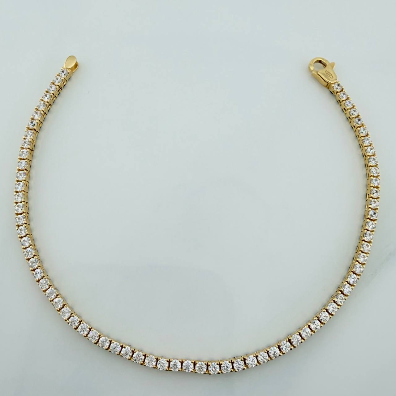 Pulso Tennis Doble Faz 7gr / 18cm / 2.53mm Oro Amarillo 18K