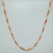 Cadena Rustica Barril 13.7gr / 62cm / 3.4mm Oro Rosa 18K %