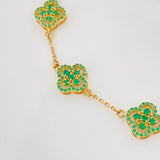 Pulso Aro Seguido Trebol 10.1 g / 19 cm / 0.4 mm Oro Amarillo 18K