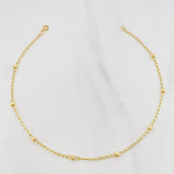 Tobillera Espiga 1.65 g / 25 cm / 0.4 mm Oro Amarillo 18K