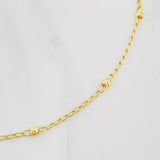 Tobillera Espiga 1.65 g / 25 cm / 0.4 mm Oro Amarillo 18K