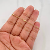 Tobillera Espiga 1.65 g / 25 cm / 0.4 mm Oro Amarillo 18K
