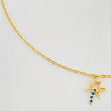 Tobillera Aro Seguido Libelula 1.6 g / 25 cm / 0.4 mm Oro Amarillo 18K
