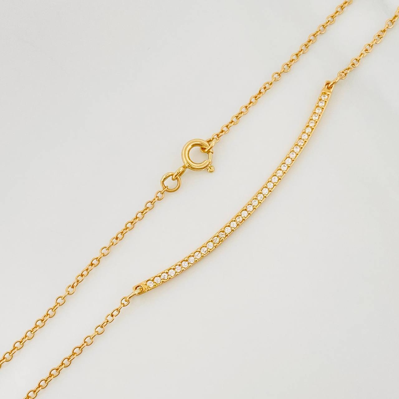 Cadena Media Luna Aro Seguido 4.4 g / 50.7 cm / 1.55 mm Oro Amarillo 18K