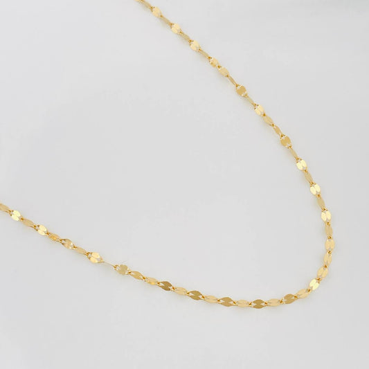 Cadena Flor Espejo 1.05 g / 45 cm / 1.7 mm Oro Amarillo 18K