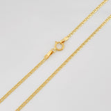Cadena Escalera 1.55 g / 40 cm / 1.4 mm Oro Amarillo 18K
