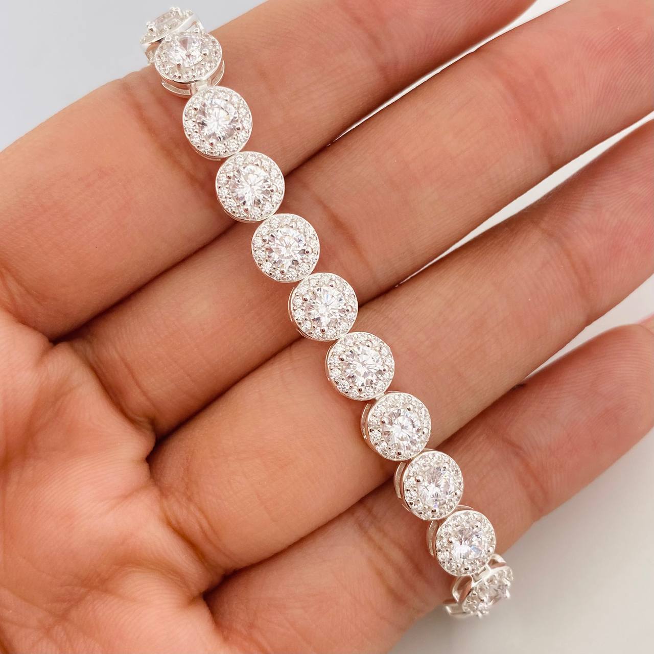 Pulso Halo Redondo 15.2g / 17.5cm / 6.9mm Plata 925