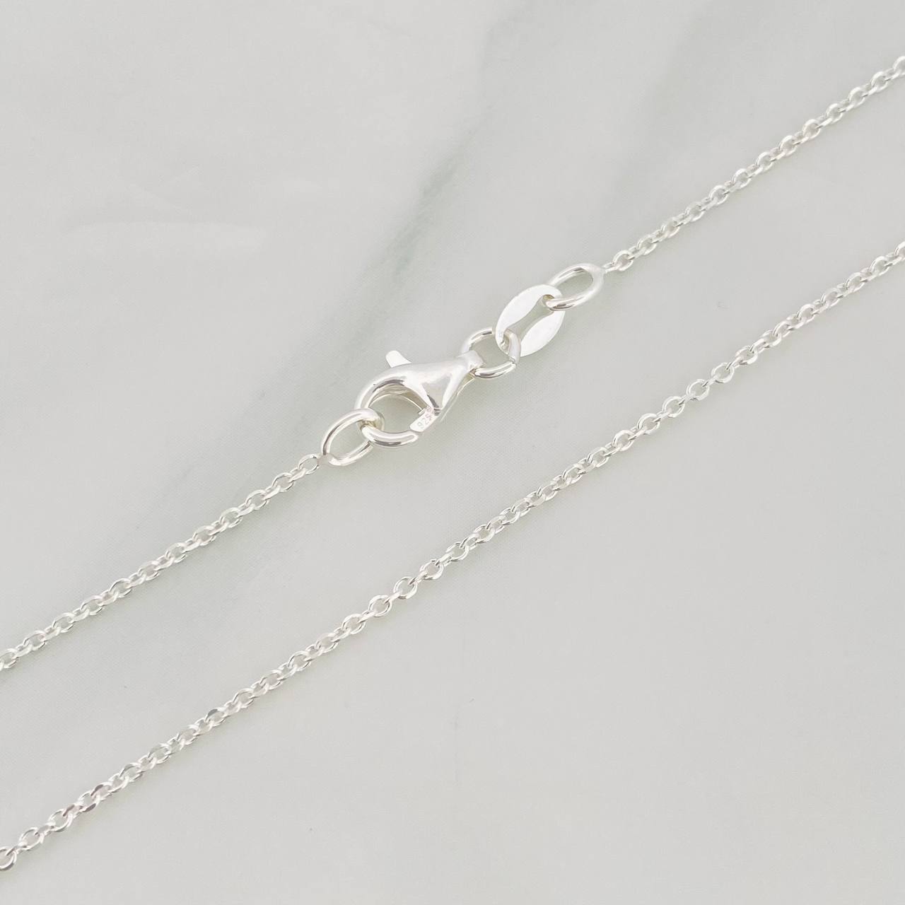 Cadena Aro Seguido Trio 2.7g / 40cm / 0.99mm Plata Vermeil 925
