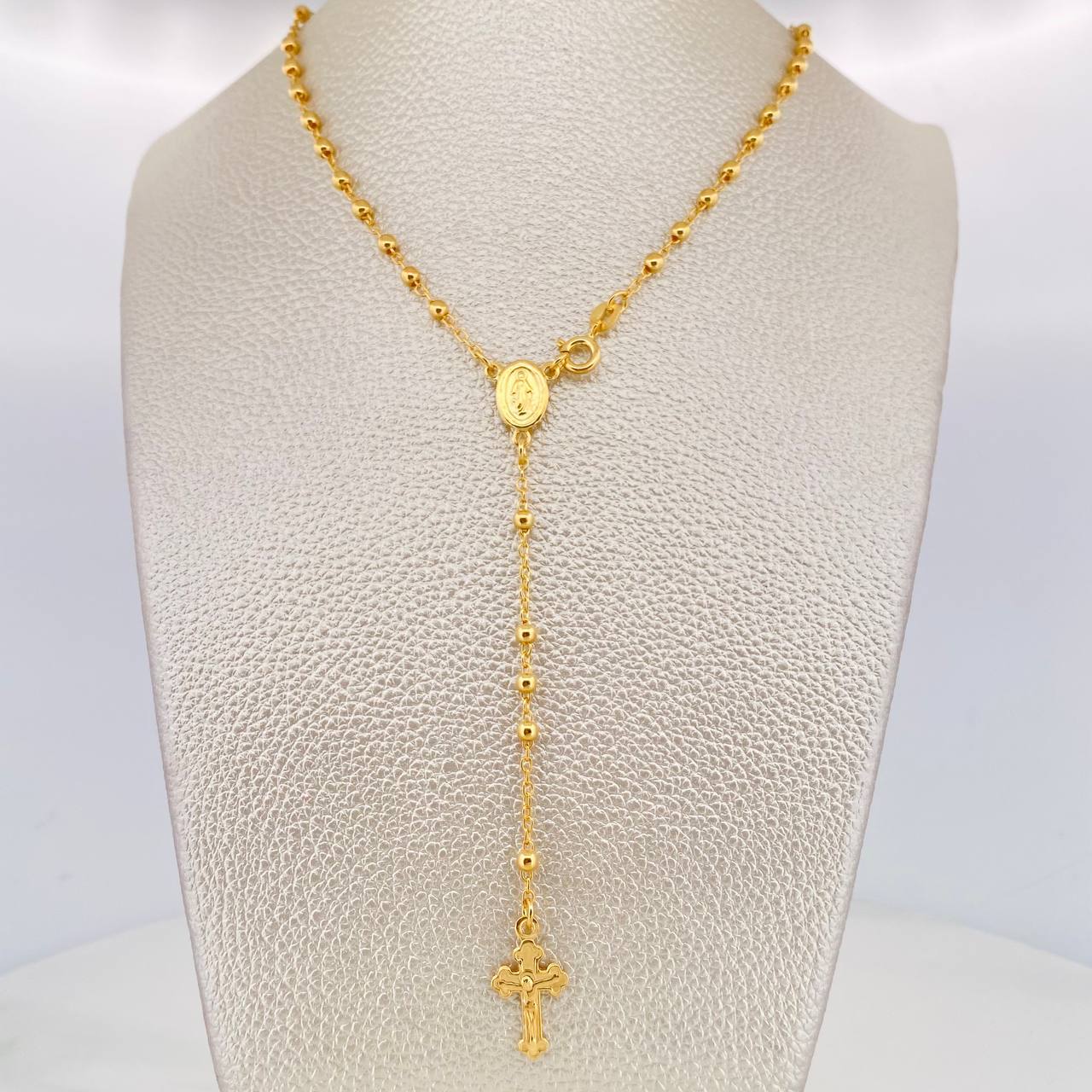 Rosario Virgen Milagrosa 7.5g / 55cm / 3mm Plata Vermeil 925