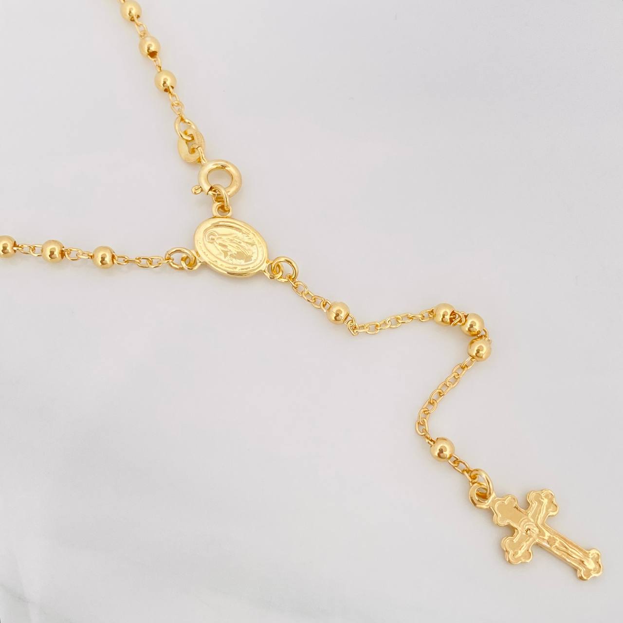 Rosario Virgen Milagrosa 7.4g / 55cm / 3mm Plata Vermeil 925