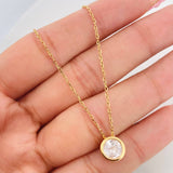 Rosario Aro Seguido Halo 3.15g / 45cm / 1.1mm Plata Vermeil 925