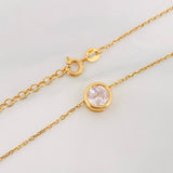 Cadena Aro Seguido Halo Circular 3.1g / 45cm / 1.16mm Plata Vermeil 925