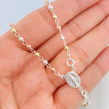 Rosario Virgen de la Milagrosa 7.5g / 55cm / 3mm Plata Vermeil 925