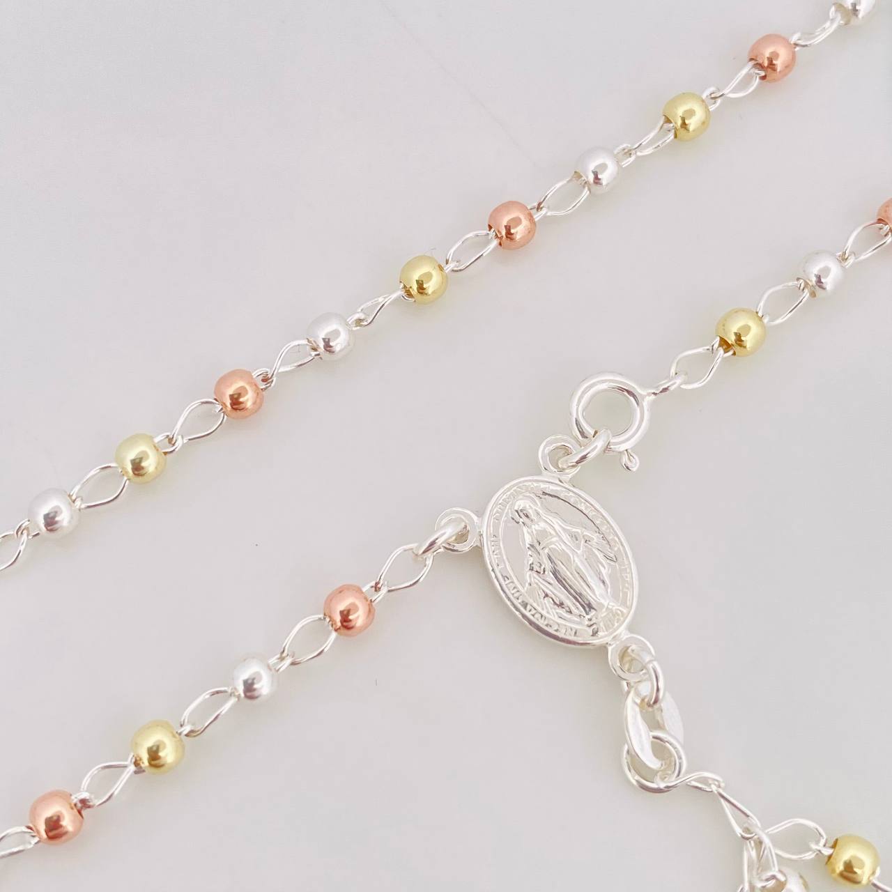 Rosario Virgen de la Milagrosa 7.5g / 55cm / 3mm Plata Vermeil 925