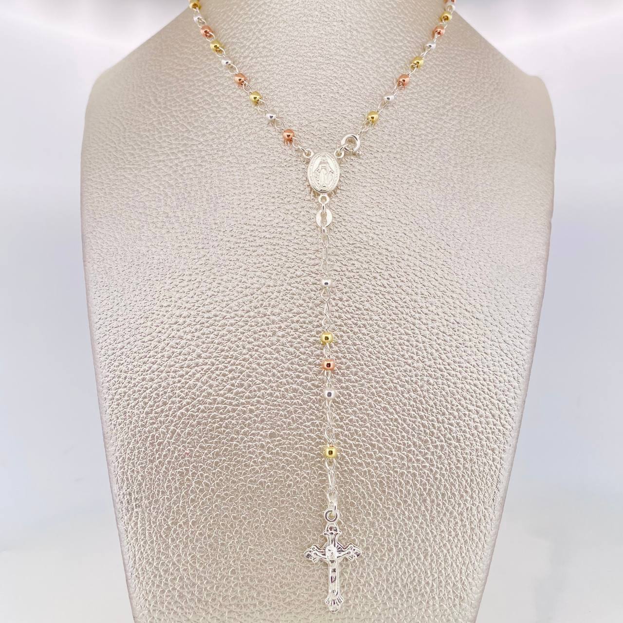 Rosario Virgen de la Milagrosa 7.5g / 55cm / 3mm Plata Vermeil 925