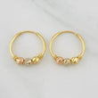 Candongas Trio 1.05g / 1.5cm Tres Oros 18K