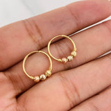 Candongas Trio 0.95g / 1.03cm Tres Oros 18K