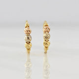 Candongas Trio 1.05g / 1.5cm Tres Oros 18K