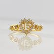 Anillo Corazones 15´s 1.55g / T5 3/4 Oro Amarillo 18K