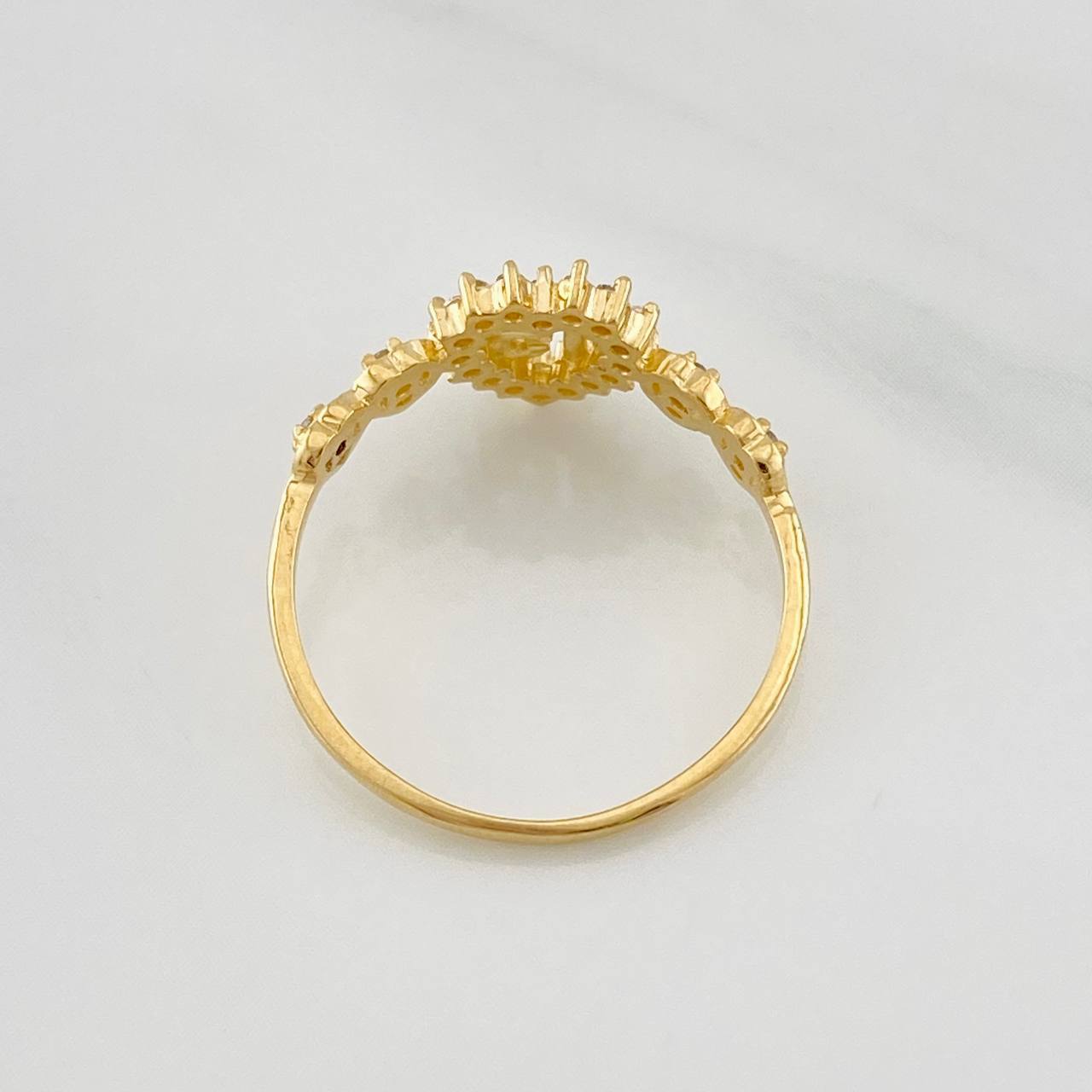 Anillo Corazones 15´s 1.55g / T5 3/4 Oro Amarillo 18K