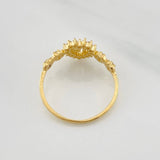 Anillo Corazones 15´s 1.6g / T7 1/2 Oro Amarillo 18K