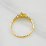 Anillo Corona 15´s 1.5g / T7 1/2 Oro Amarillo 18K