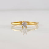 Anillo Solitario 1.5g / T7 3/4 Oro Amarillo 18K