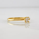 Anillo Solitario 1.5g / T7 3/4 Oro Amarillo 18K