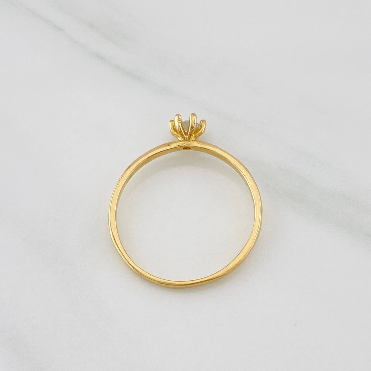 Anillo Solitario 1.5g / T7 3/4 Oro Amarillo 18K
