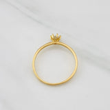 Anillo Solitario 1.5g / T7 3/4 Oro Amarillo 18K