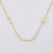 Cadena Denario Virgen Milagrosa y Cruz Lisa 3.85g / 45cm / 2.4mm Tres Oros 18K