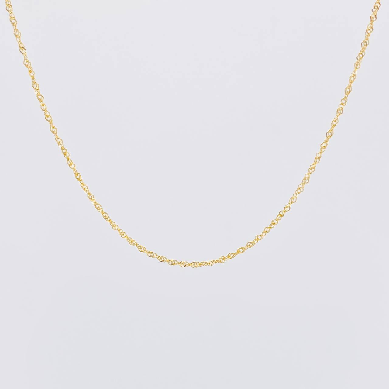 Cadena Singapur 1g / 60cm / 1mm Oro Amarillo 18K