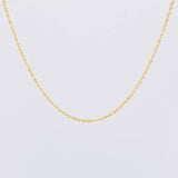 Cadena Singapur 1g / 60cm / 1mm Oro Amarillo 18K