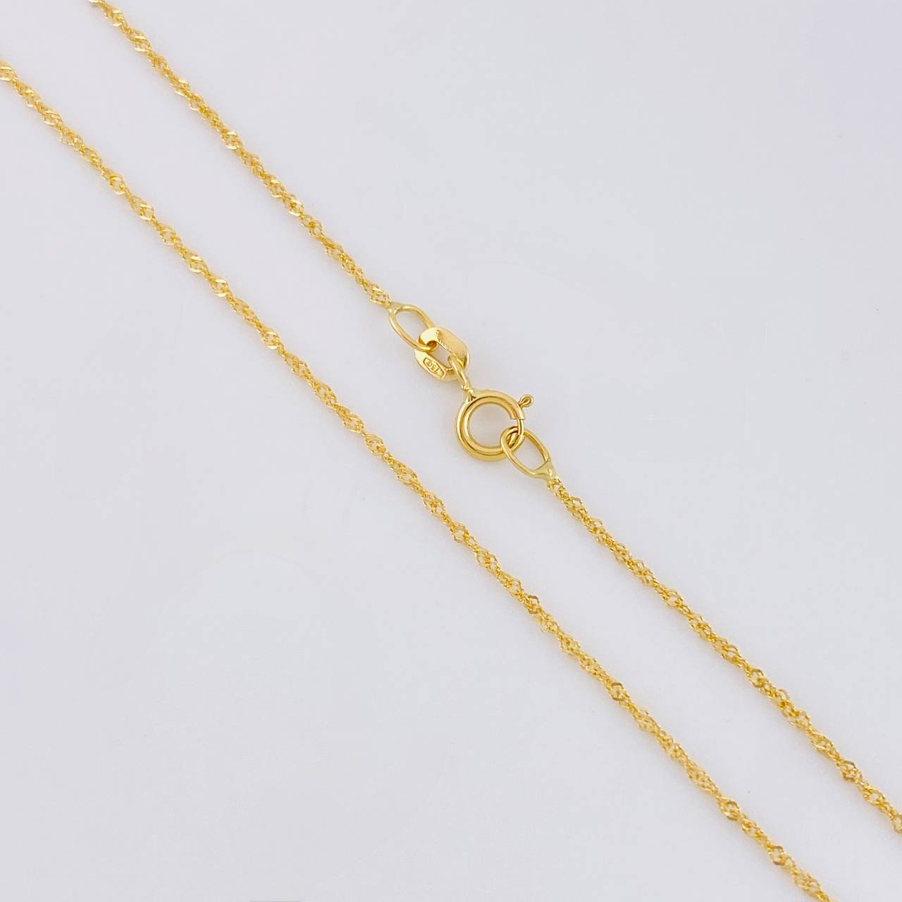 Cadena Singapur 1g / 60cm / 1mm Oro Amarillo 18K