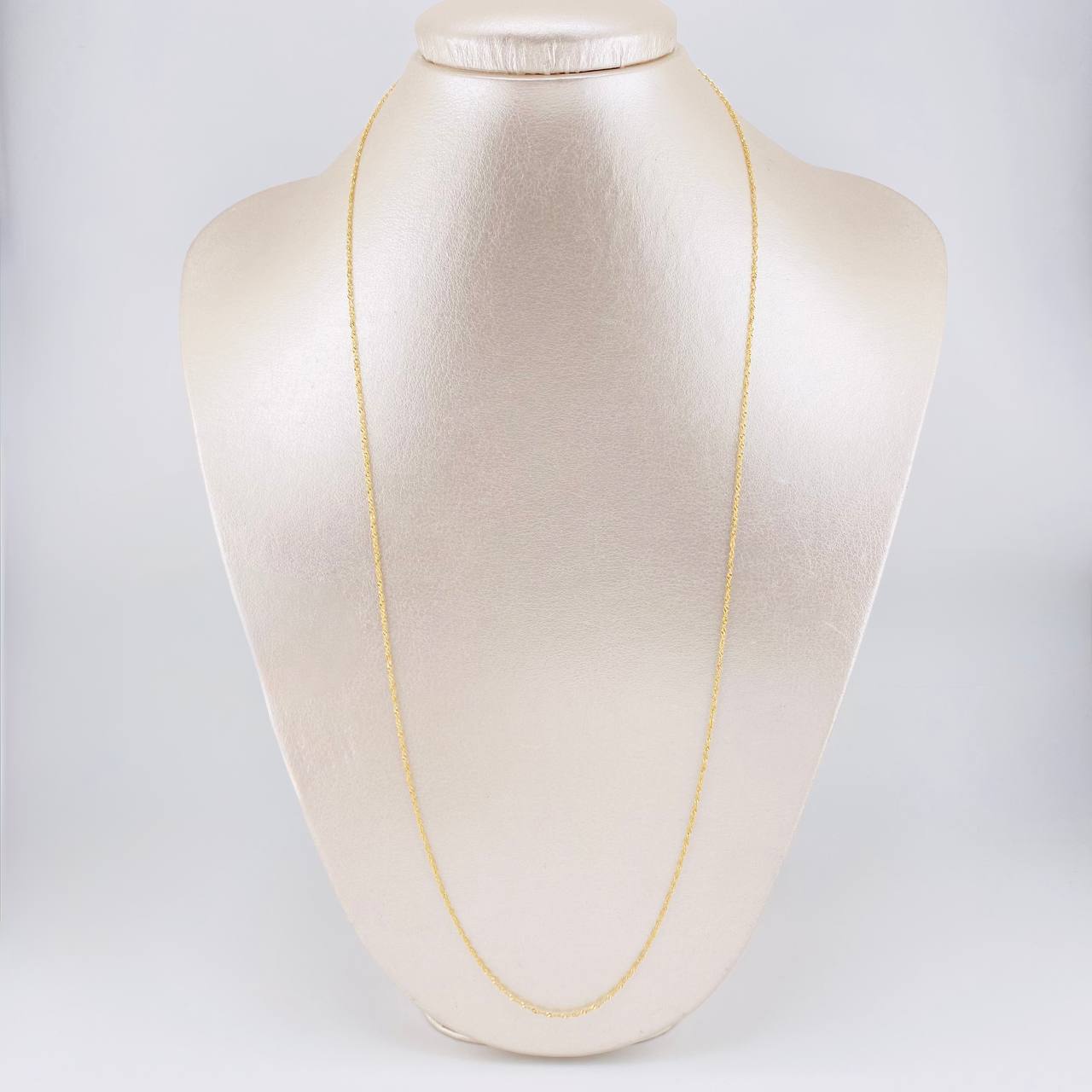 Cadena Singapur 1g / 60cm / 1mm Oro Amarillo 18K