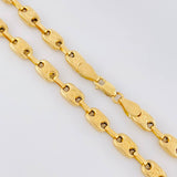 Cadena Rustica Tornillo 15.5g / 65cm / 4.8mm Oro Amarillo 18K