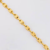 Cadena Rustica Tornillo 15.5g / 65cm / 4.8mm Oro Amarillo 18K