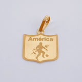 Dije Deportivo America 1.15gr / 2.9cm / Oro Amarillo 18K