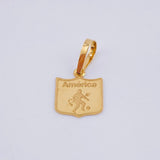 Dije Deportivo America 0.55gr / 2cm / Oro Amarillo 18K