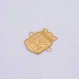 Herraje Escudo Atletico Nacional 0.35gr / 1.3cm / Oro Amarillo 18K ©