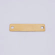 Herraje Placa Rectangular 0.4gr / 2.3cm / Oro Amarillo 18K
