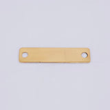 Herraje Placa Rectangular 0.85 g / 2,8 cm Oro Amarillo 18K